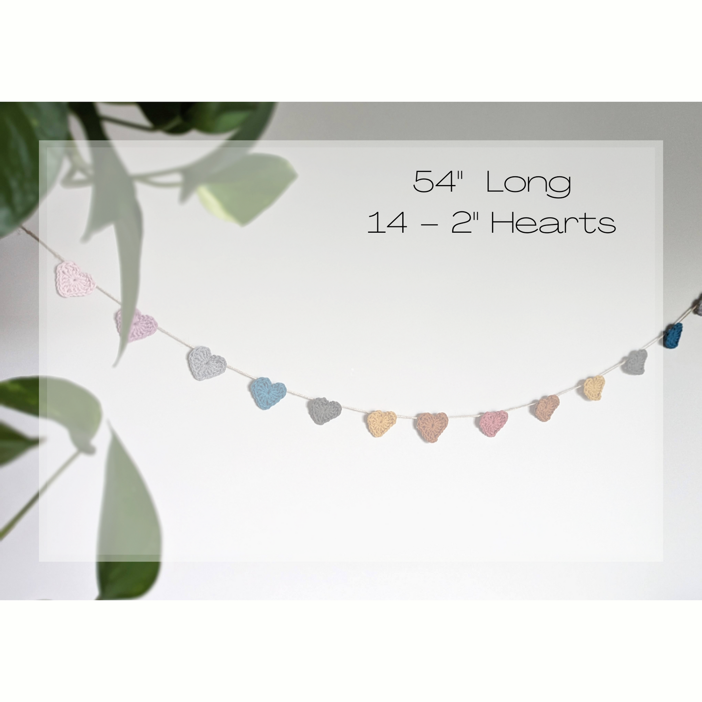Rainbow Heart Garland