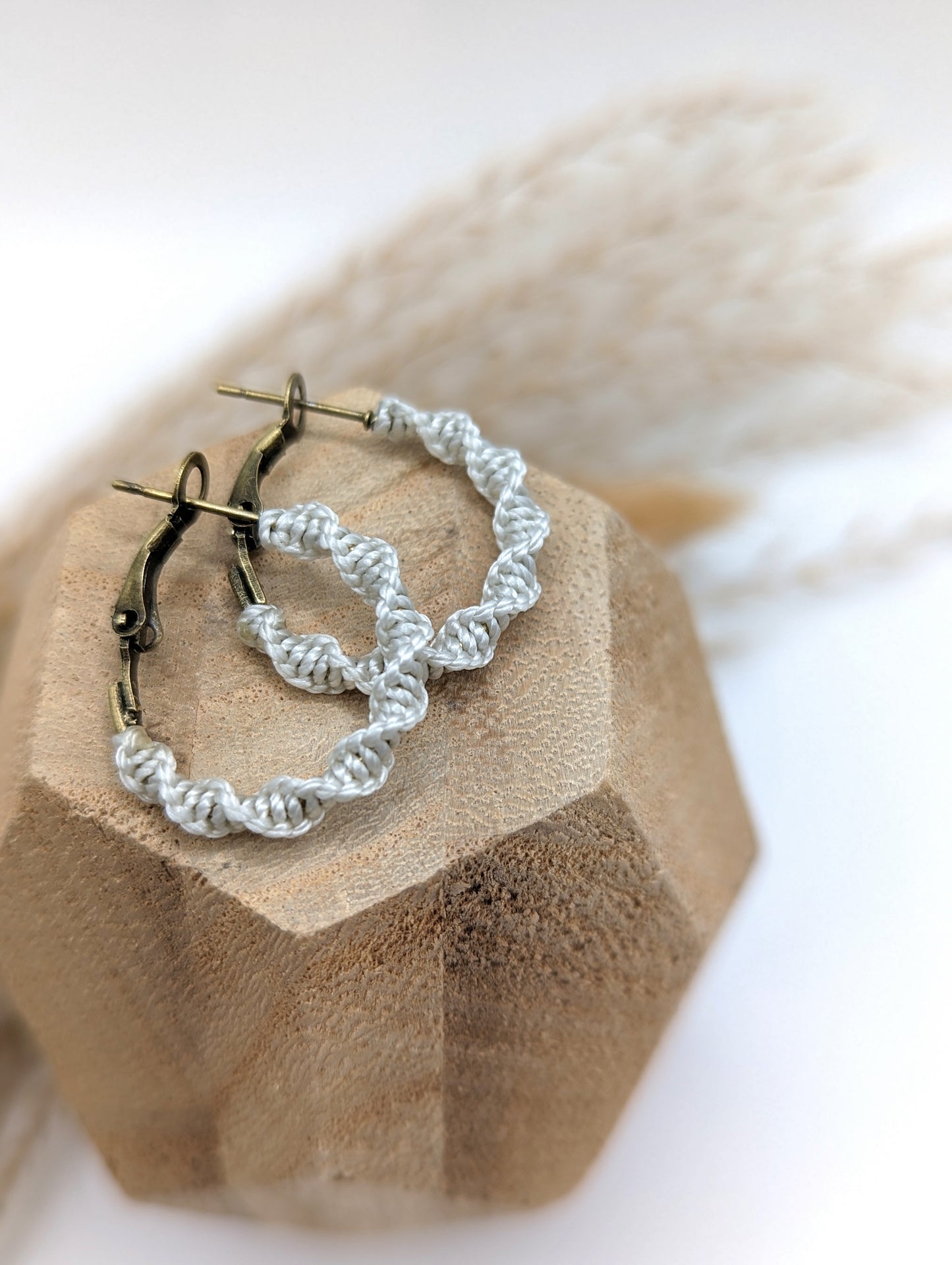 Macrame Hoop Earrings