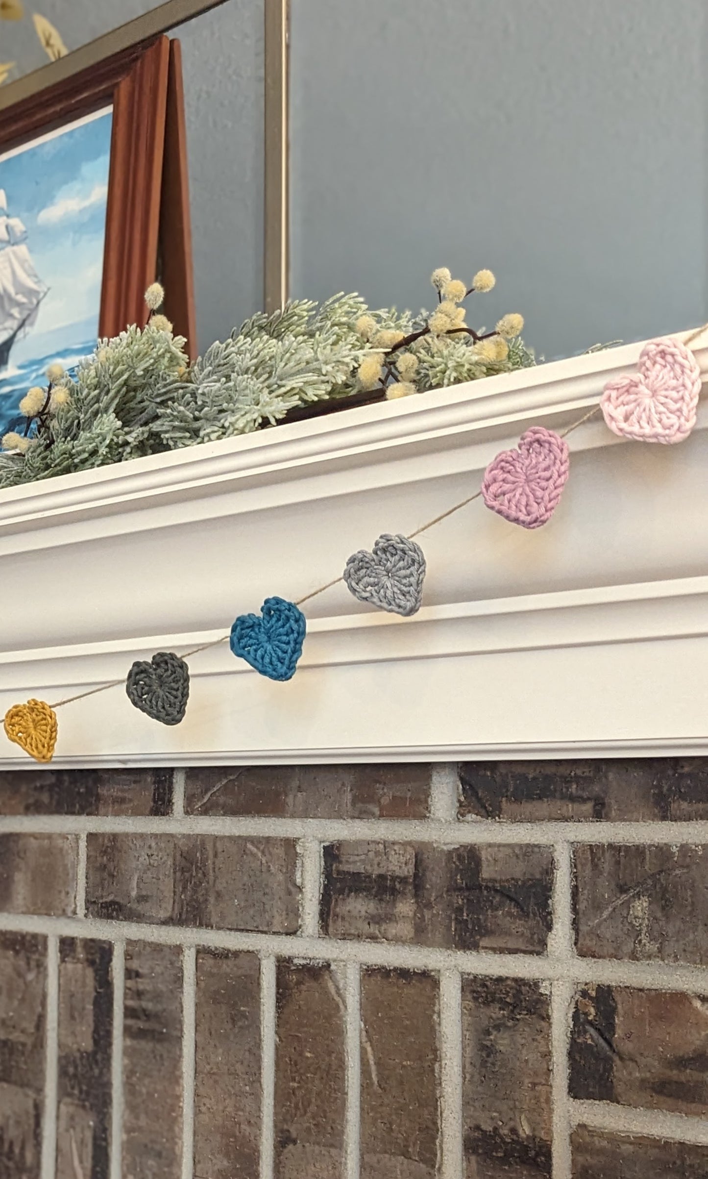 Rainbow Heart Garland