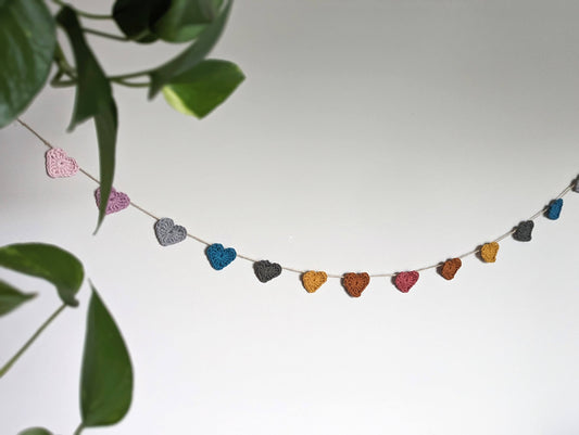 Rainbow Heart Garland