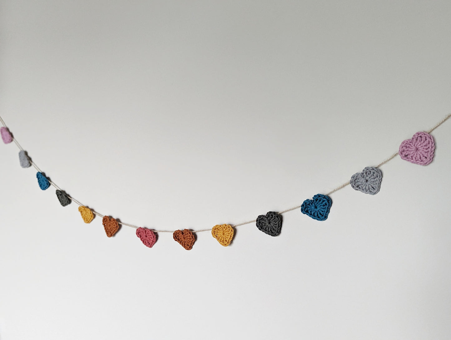 Rainbow Heart Garland