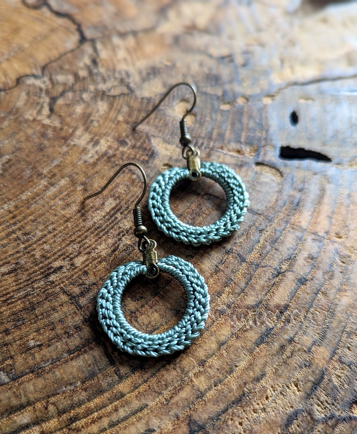 Boho Chic Drop Earrings - Crochet Statement Jewelry