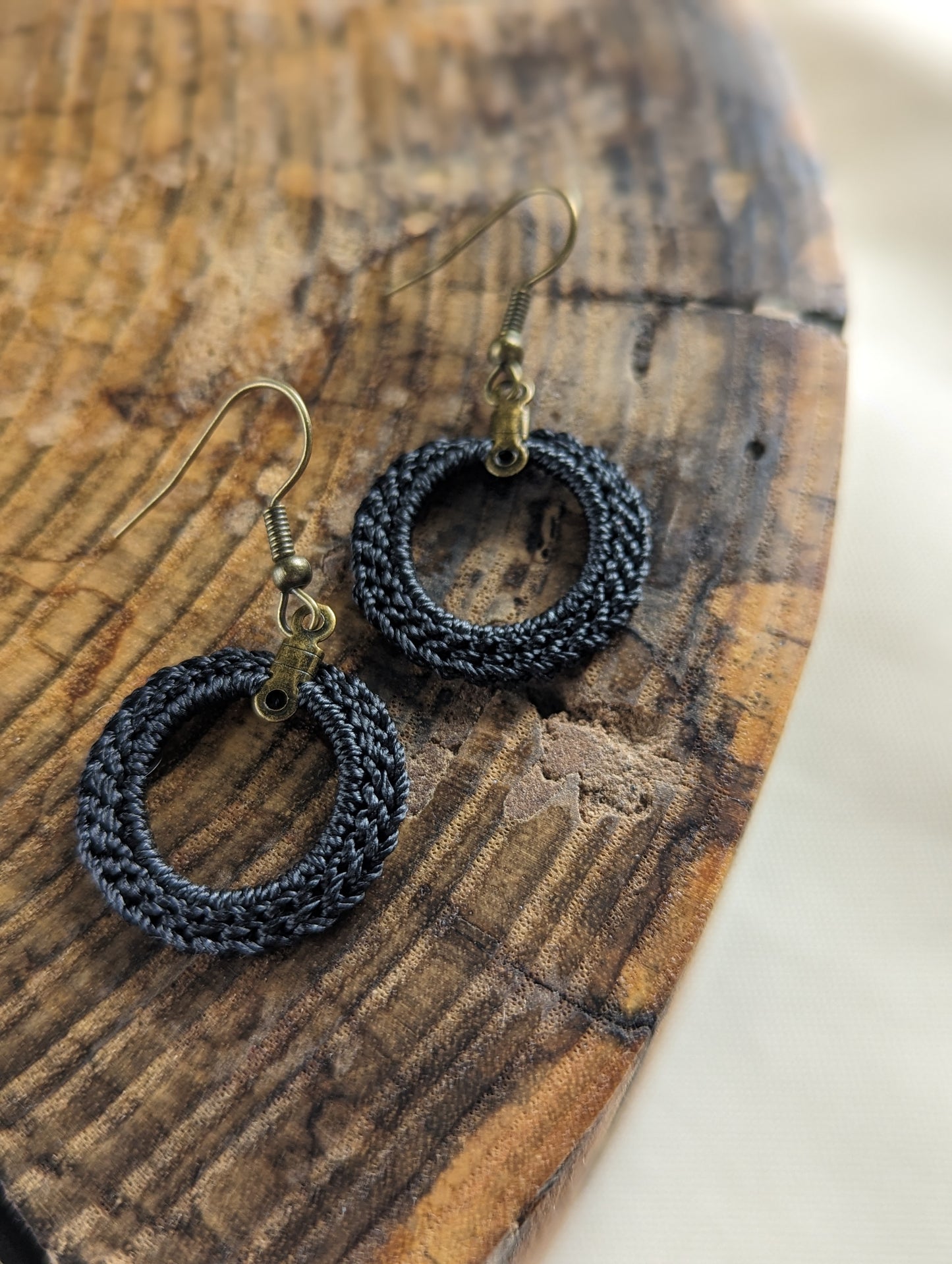 Boho Chic Drop Earrings - Crochet Statement Jewelry