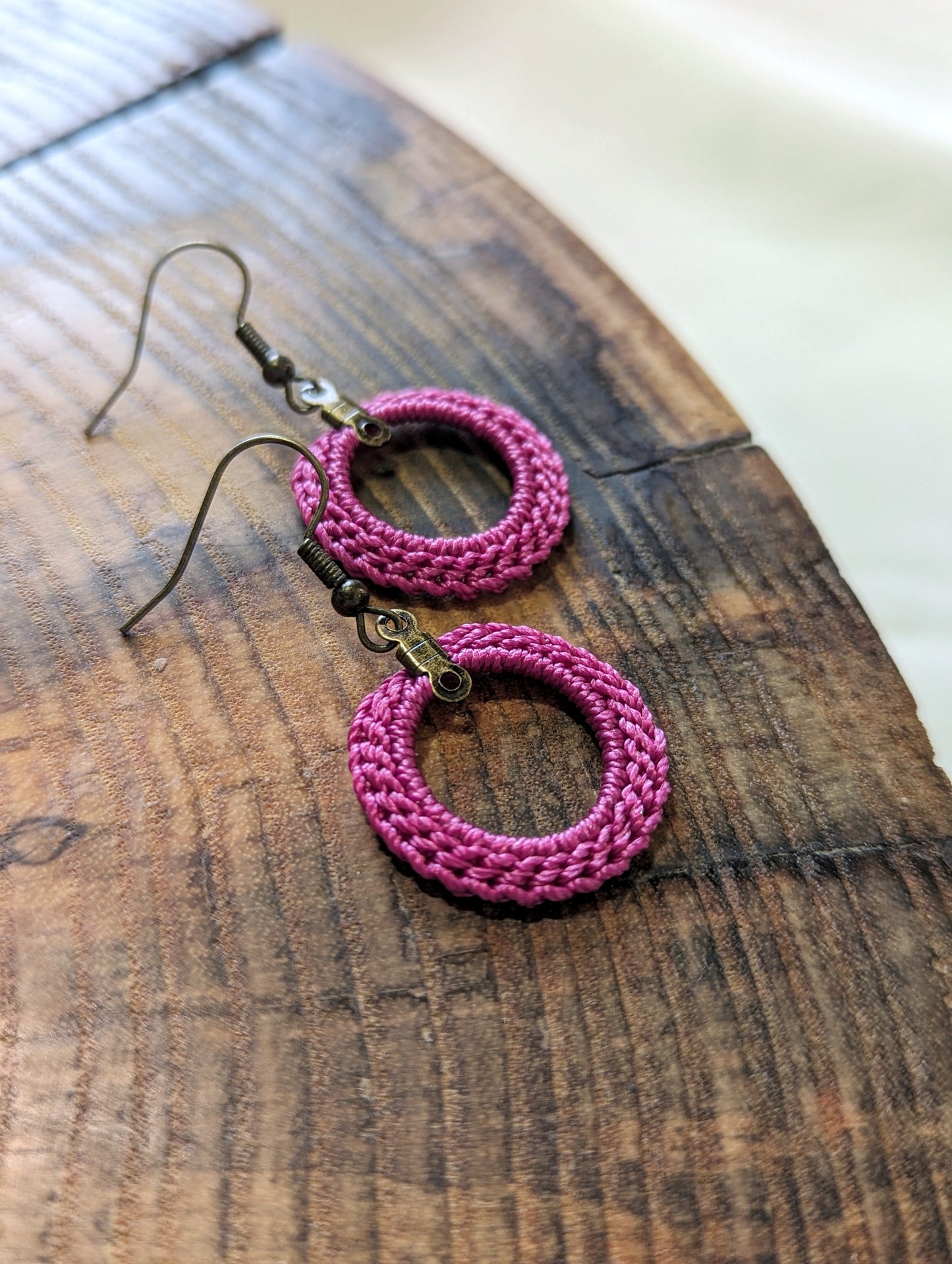 Boho Chic Drop Earrings - Crochet Statement Jewelry