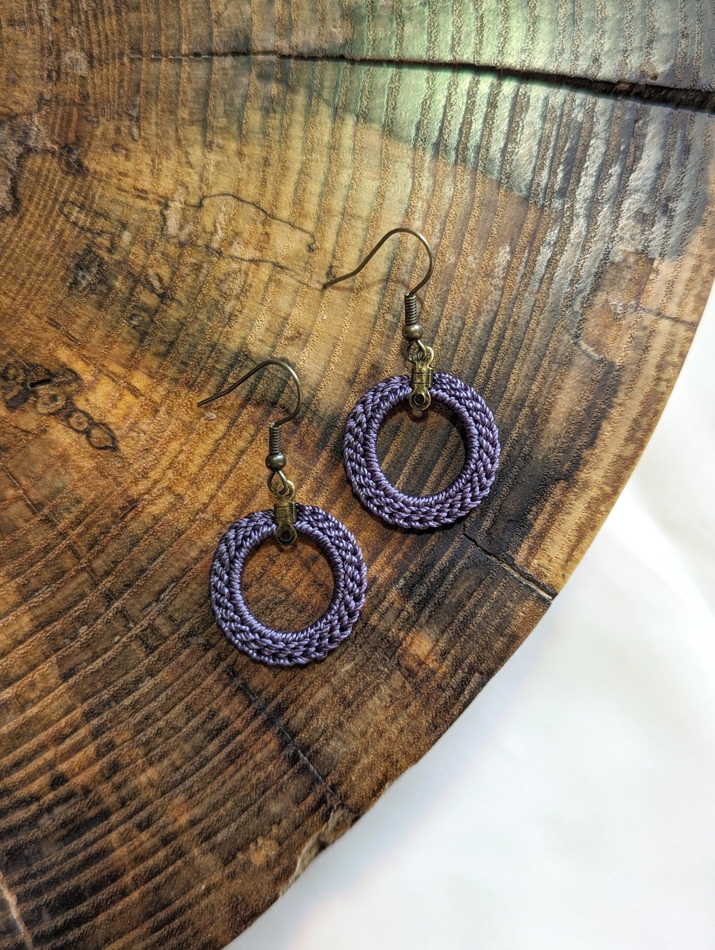 Boho Chic Drop Earrings - Crochet Statement Jewelry