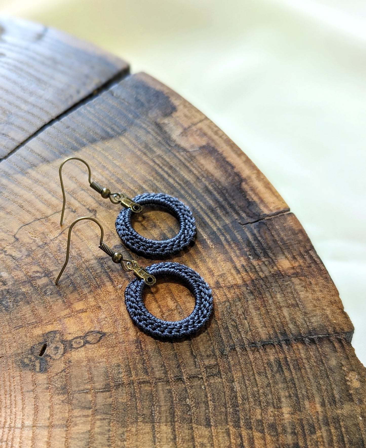 Boho Chic Drop Earrings - Crochet Statement Jewelry