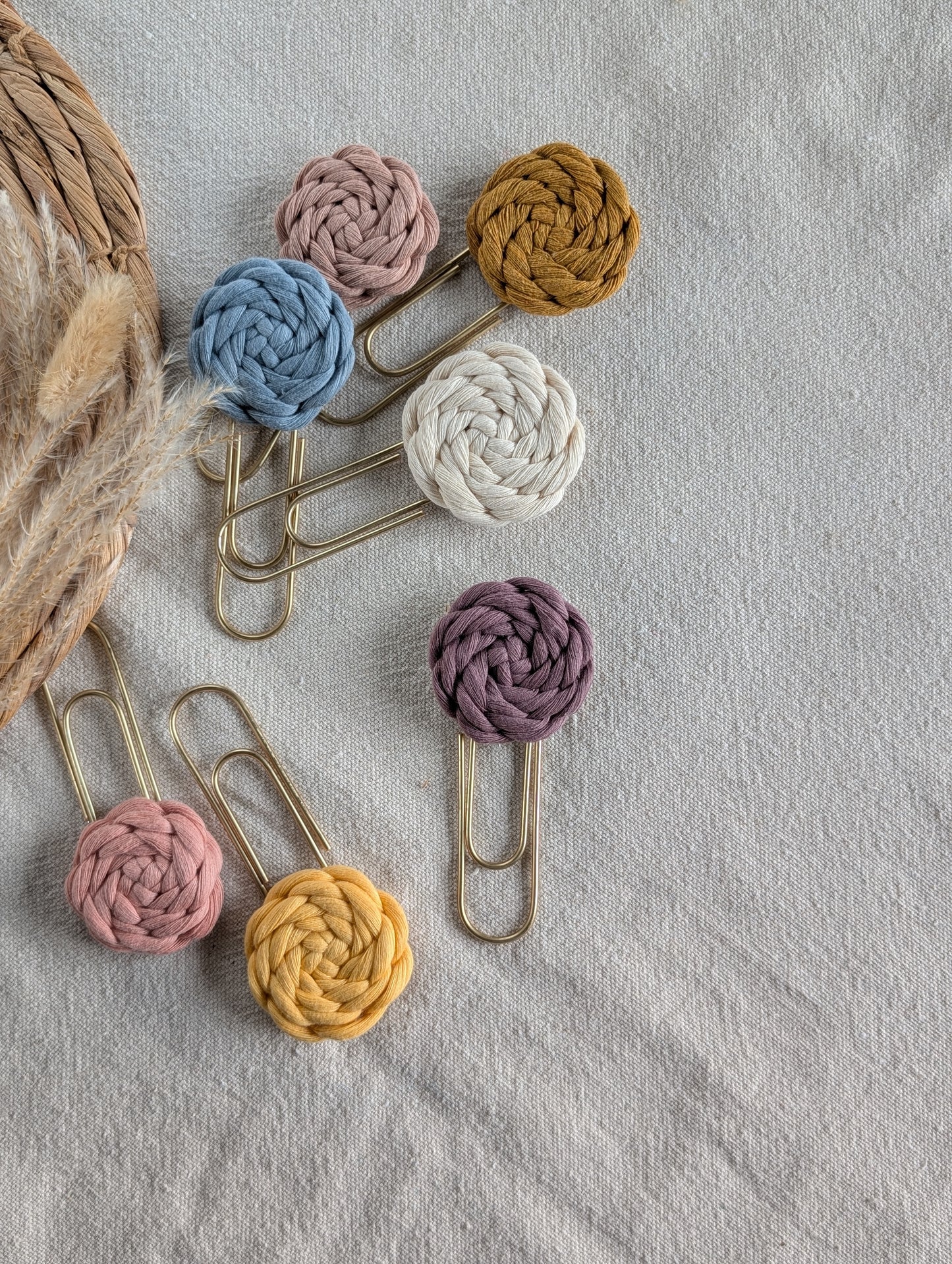 Handmade Macramé Bookmark – Boho Jumbo Paperclip Book Marker for Readers & Gift Giving