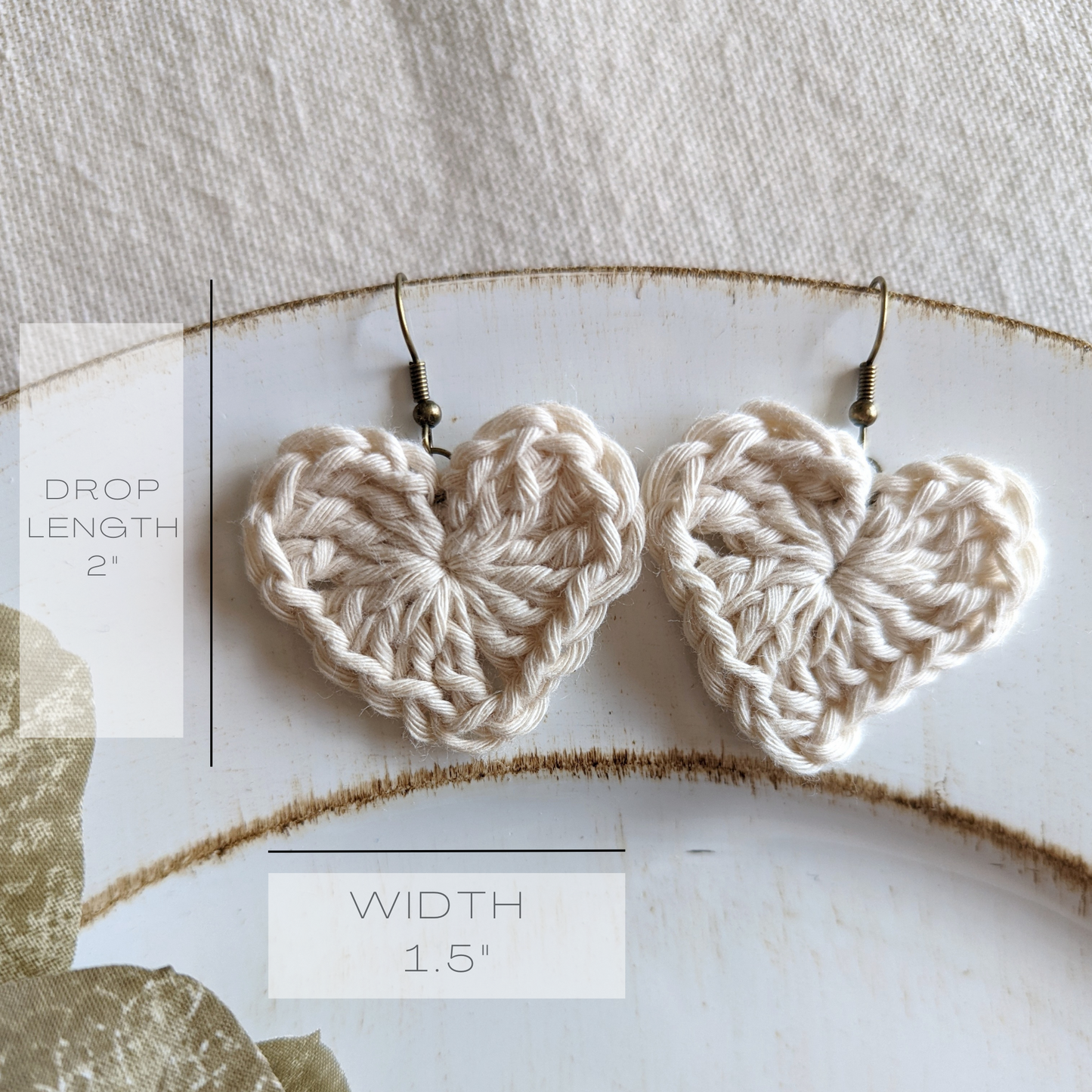 Heart Crochet Earrings