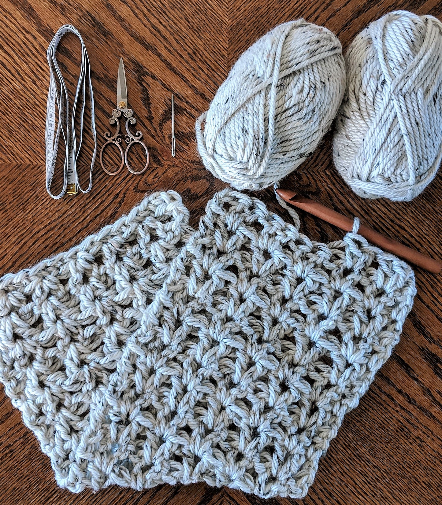 Crochet Infinity Scarf Pattern - Delightful Infinity