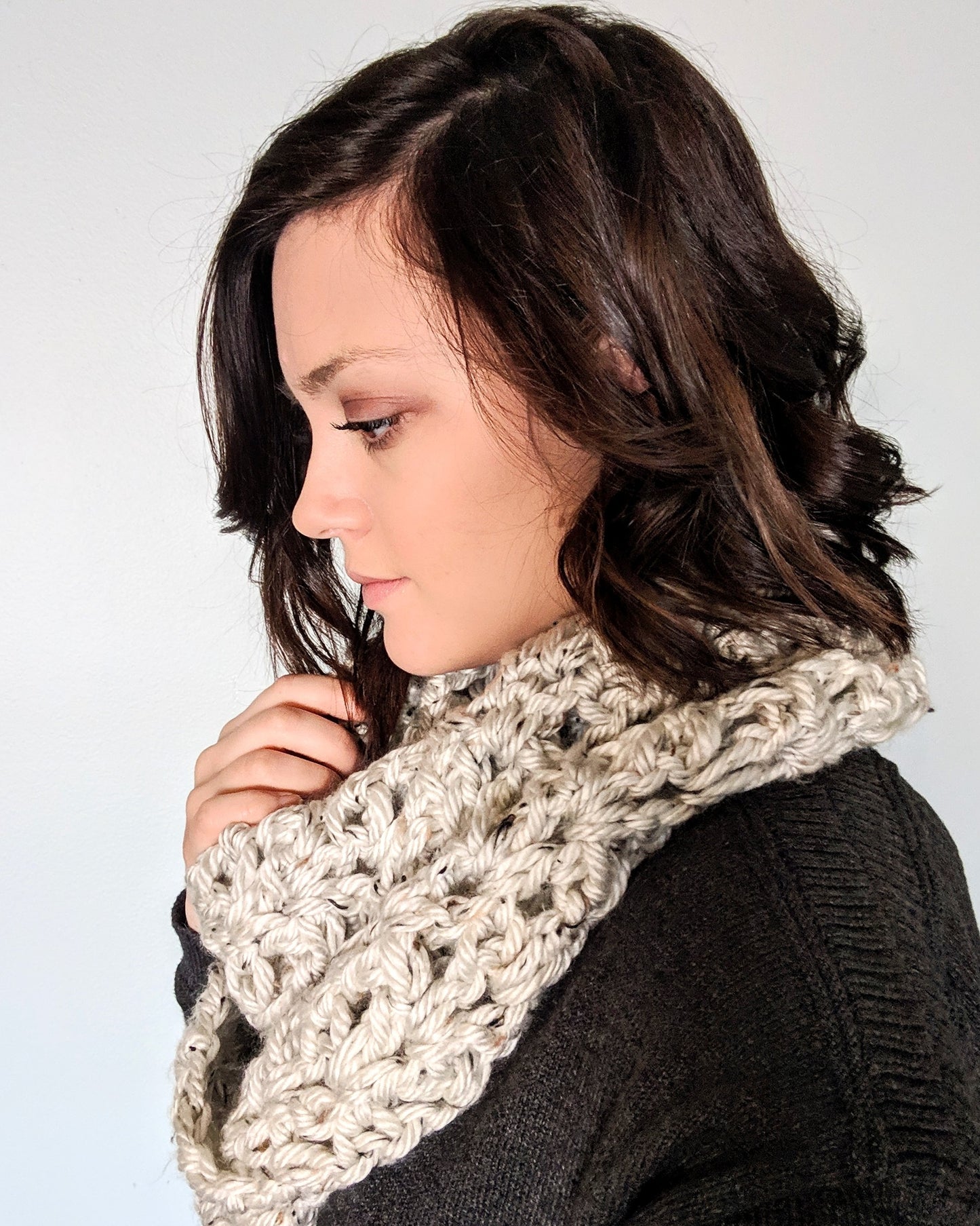 Crochet Infinity Scarf Pattern - Delightful Infinity