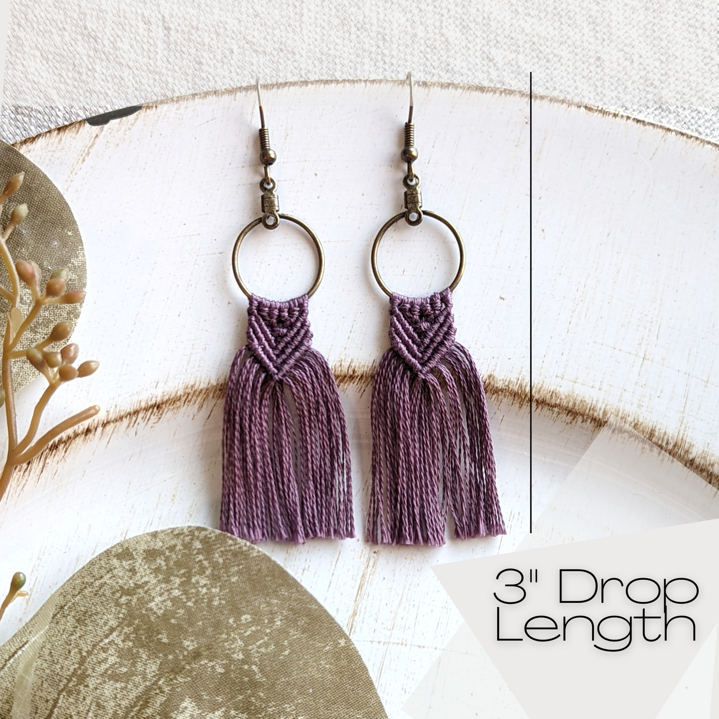 15MM Macrame Earrings