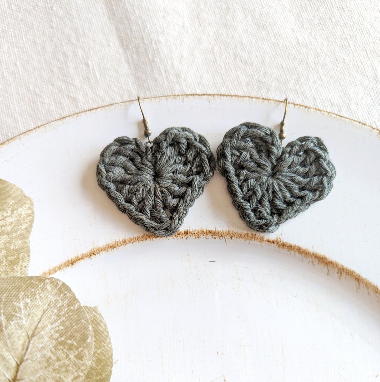 Heart Crochet Earrings