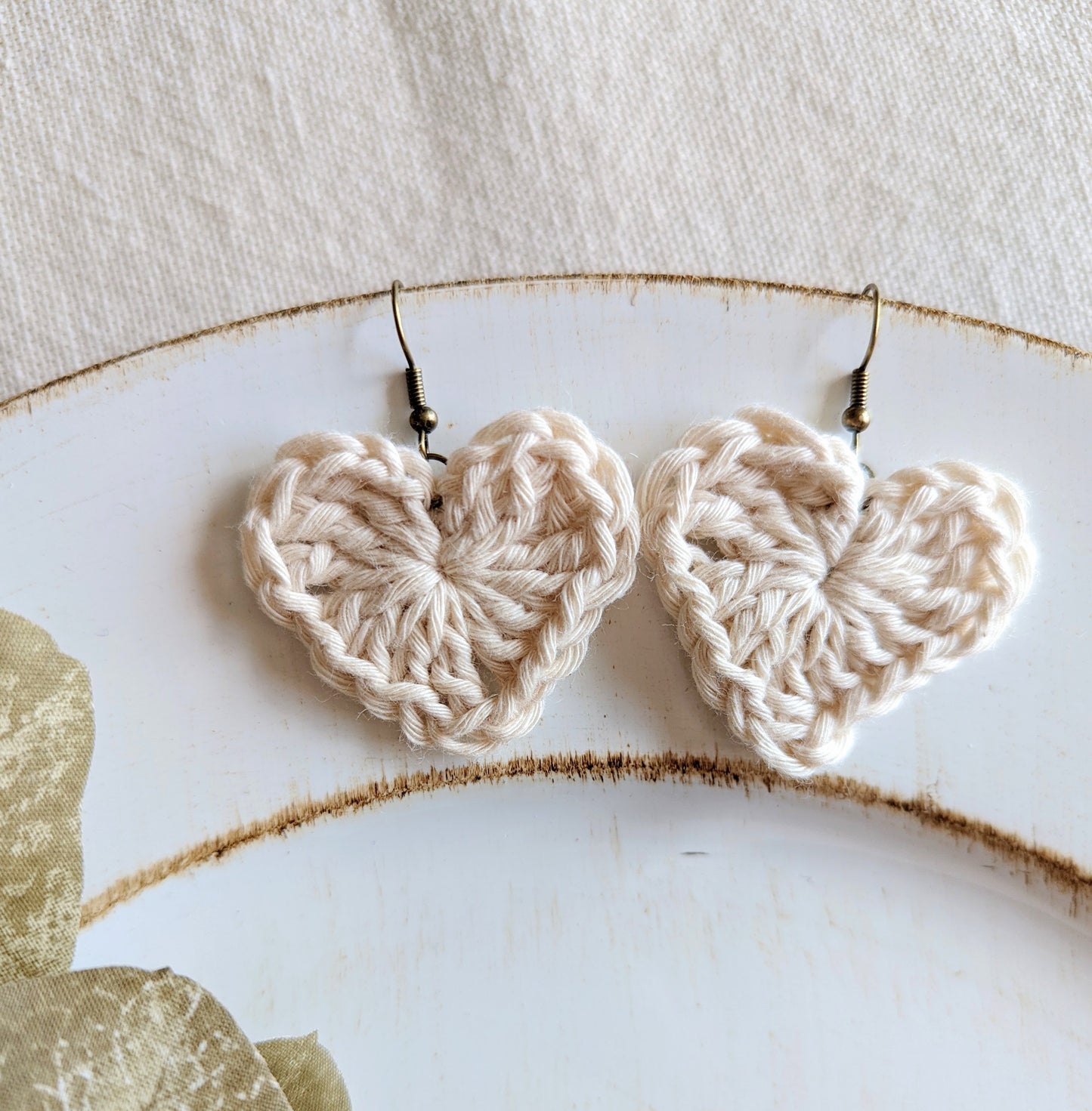 Heart Crochet Earrings