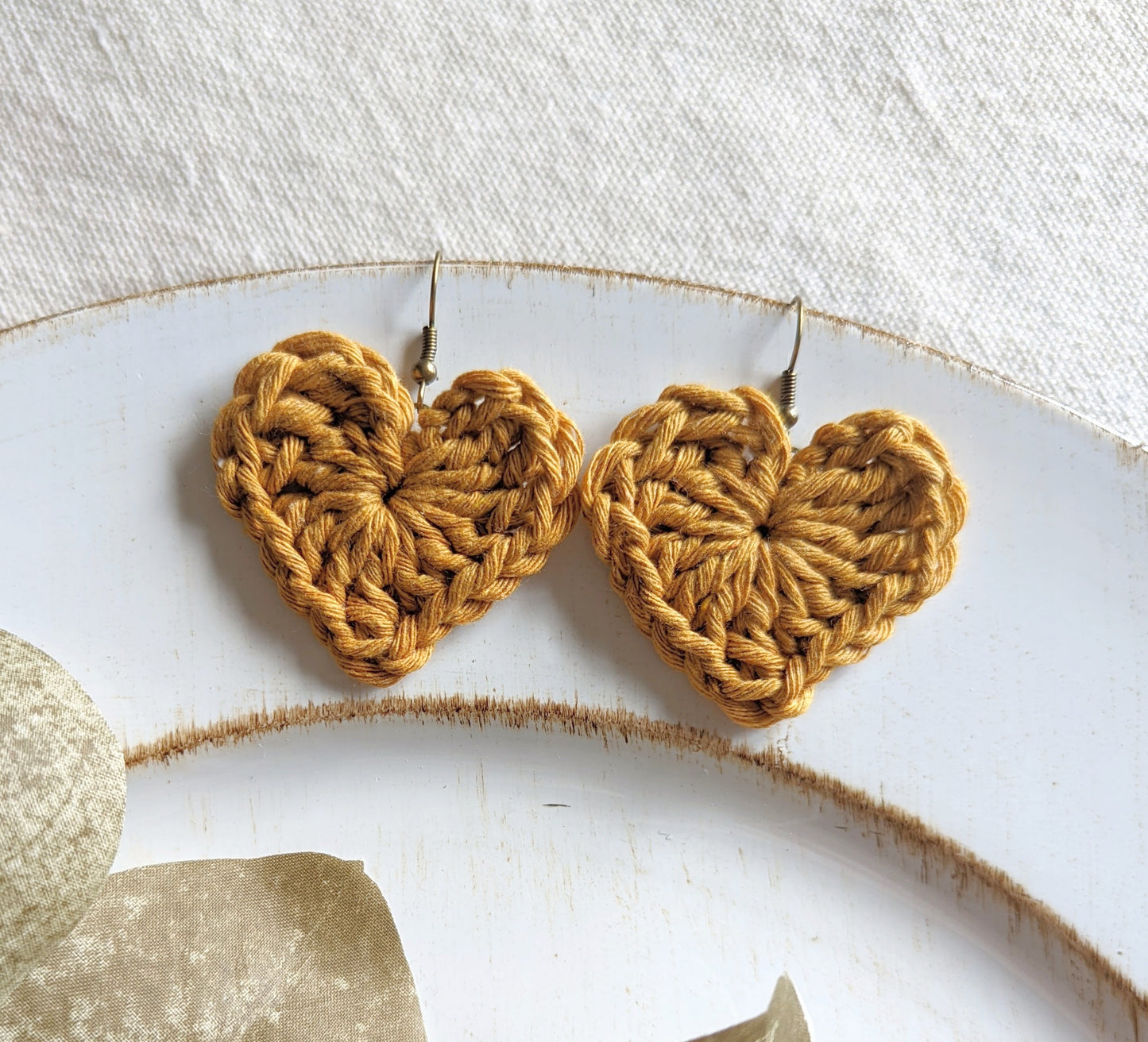 Heart Crochet Earrings