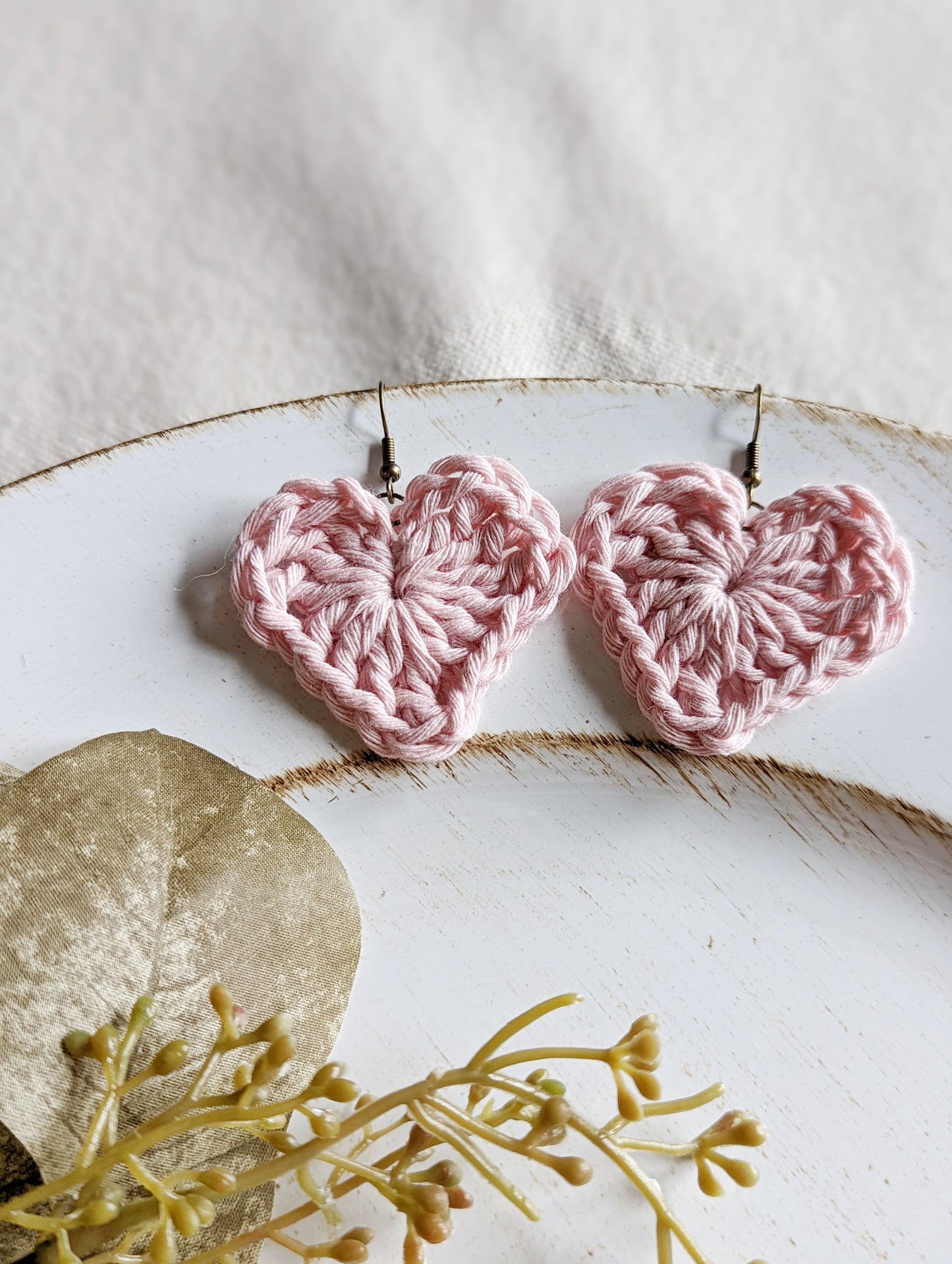 Heart Crochet Earrings
