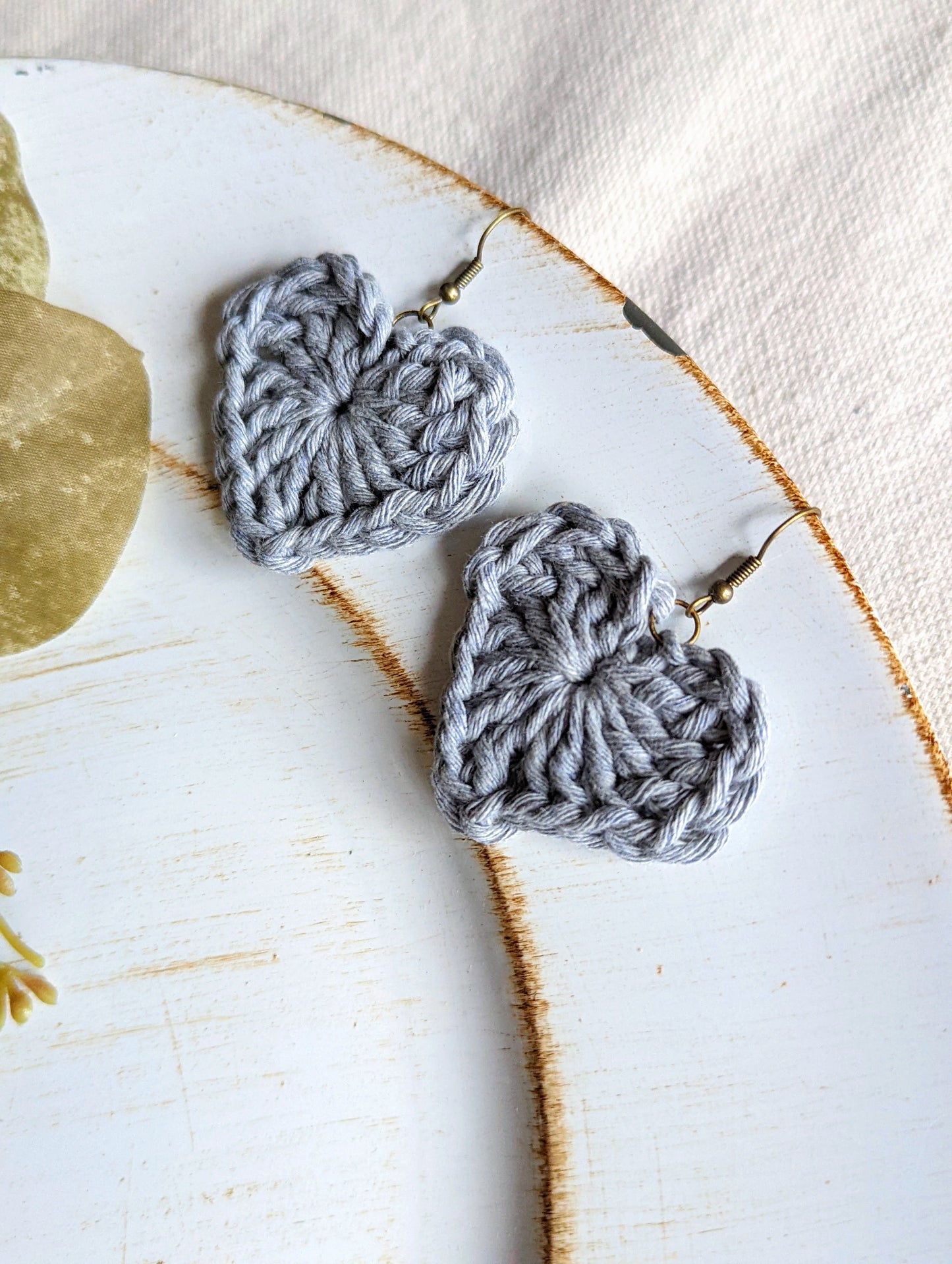 Heart Crochet Earrings