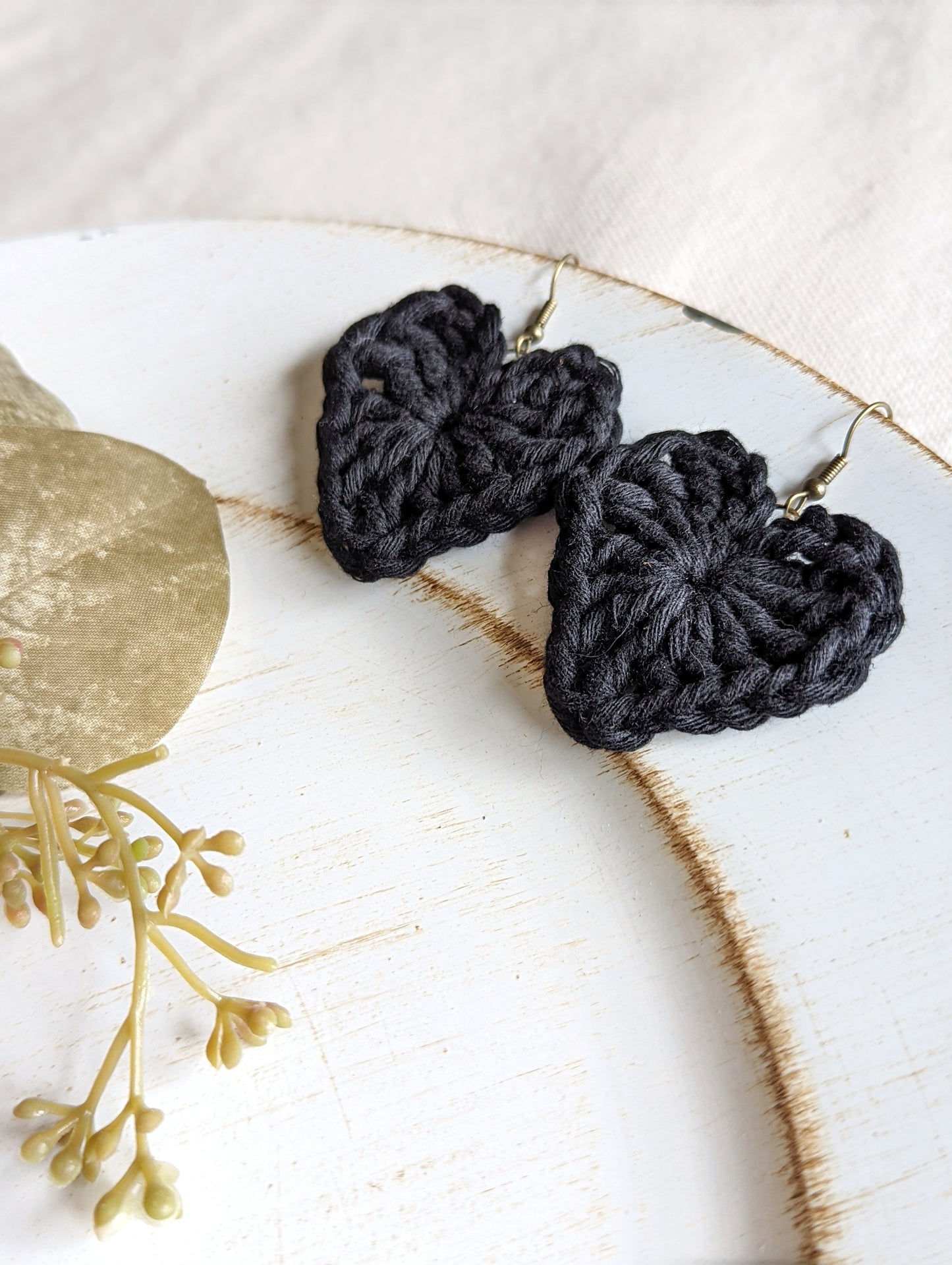 Heart Crochet Earrings