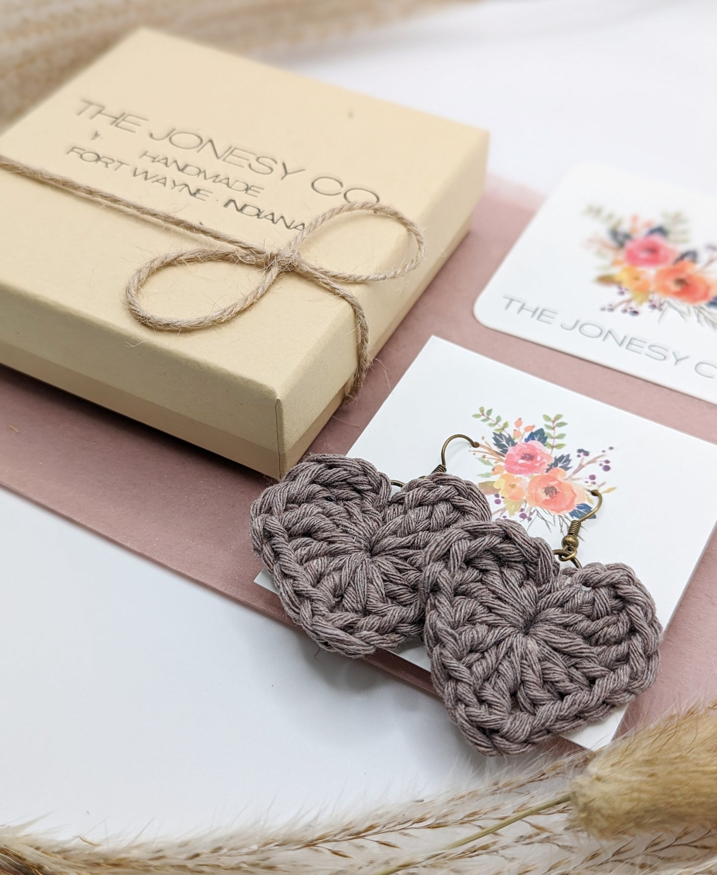 Heart Crochet Earrings