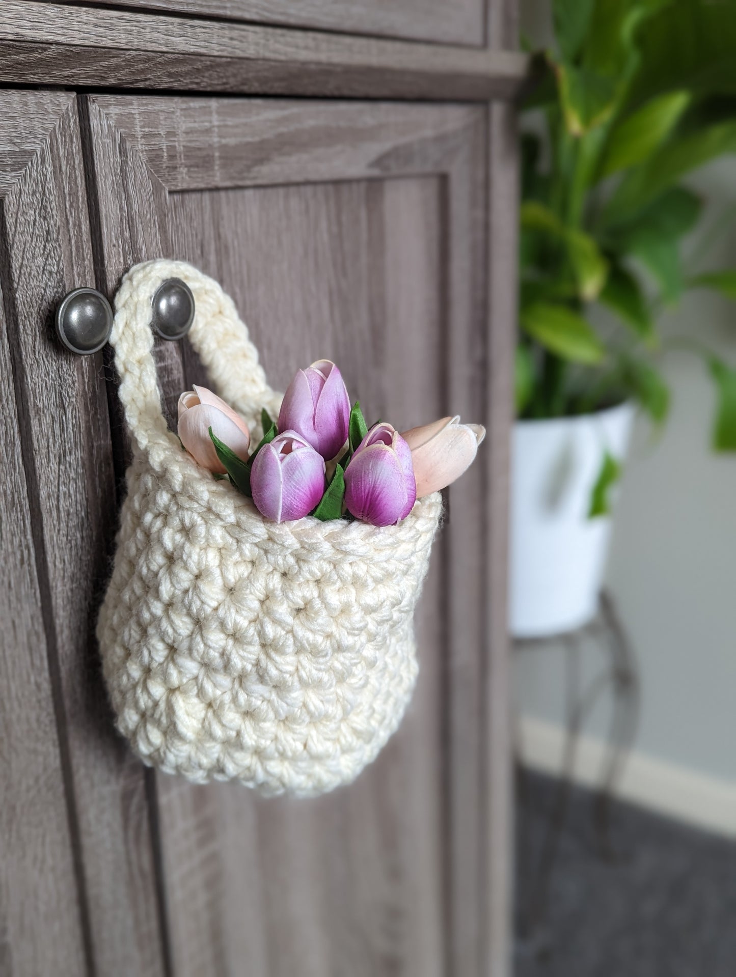 Crochet Hanging Basket Pattern