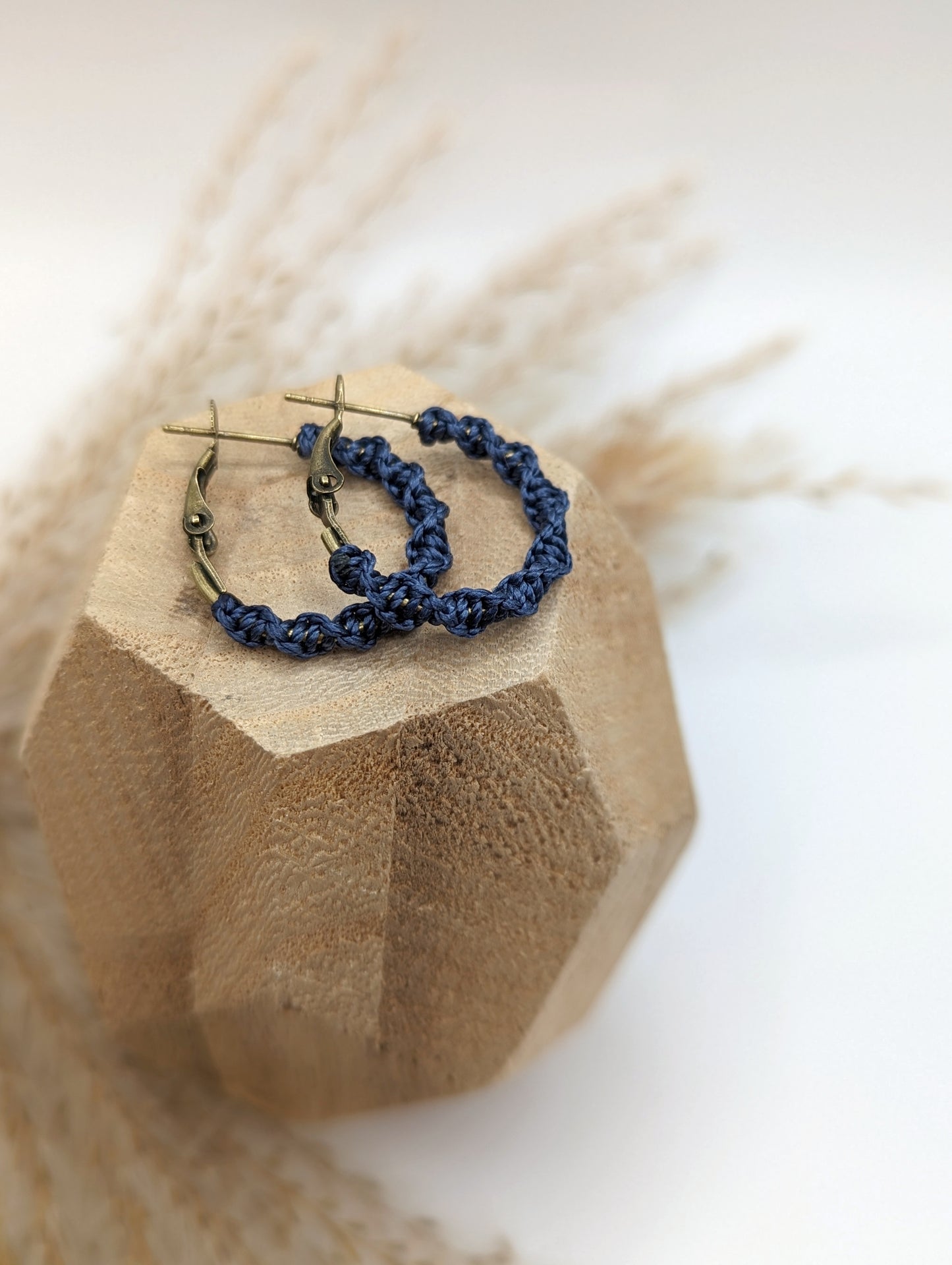 Macrame Hoop Earrings
