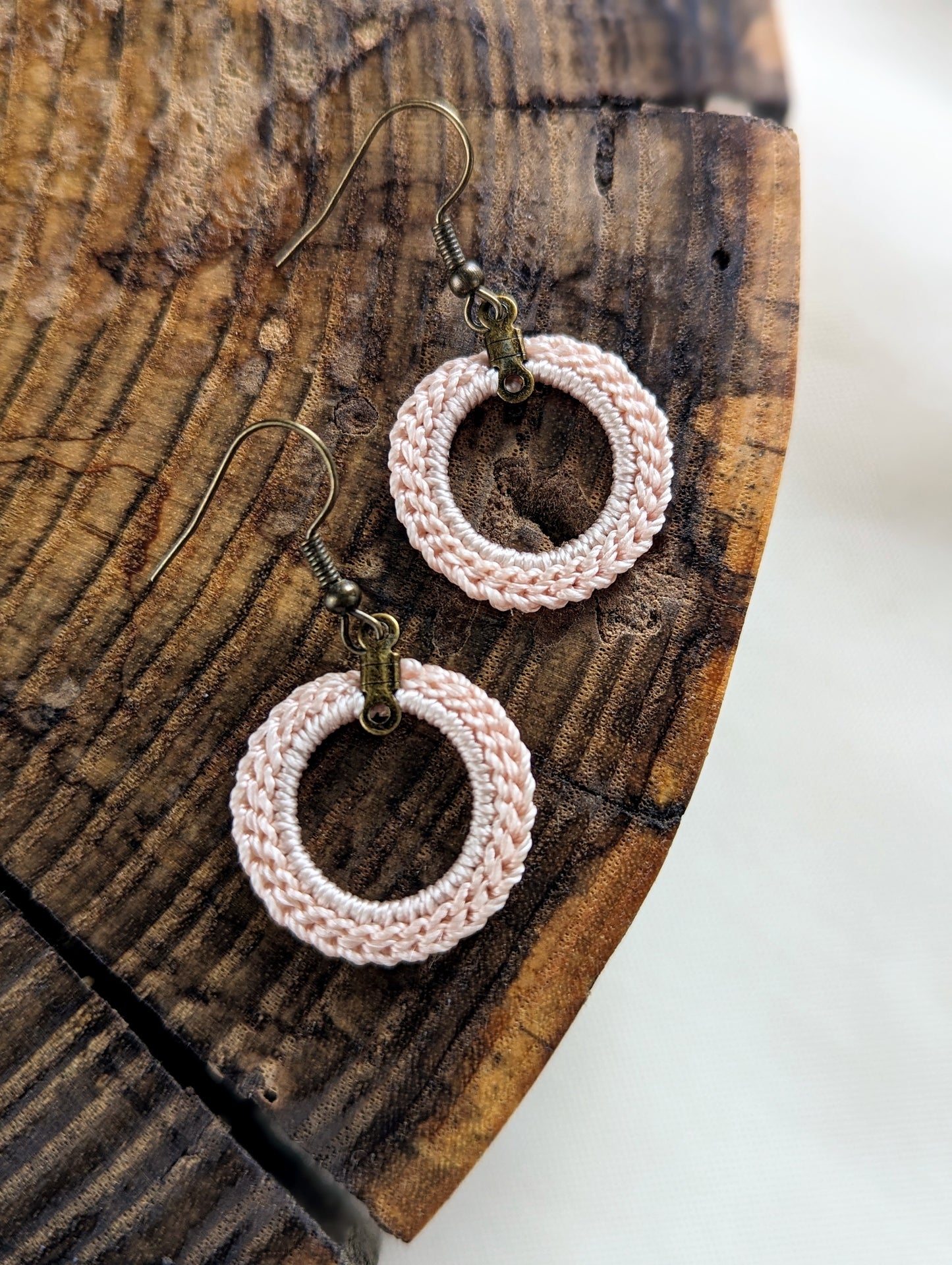 Boho Chic Drop Earrings - Crochet Statement Jewelry