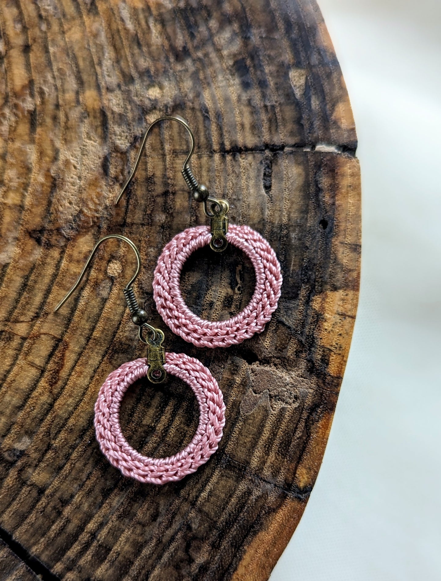 Boho Chic Drop Earrings - Crochet Statement Jewelry