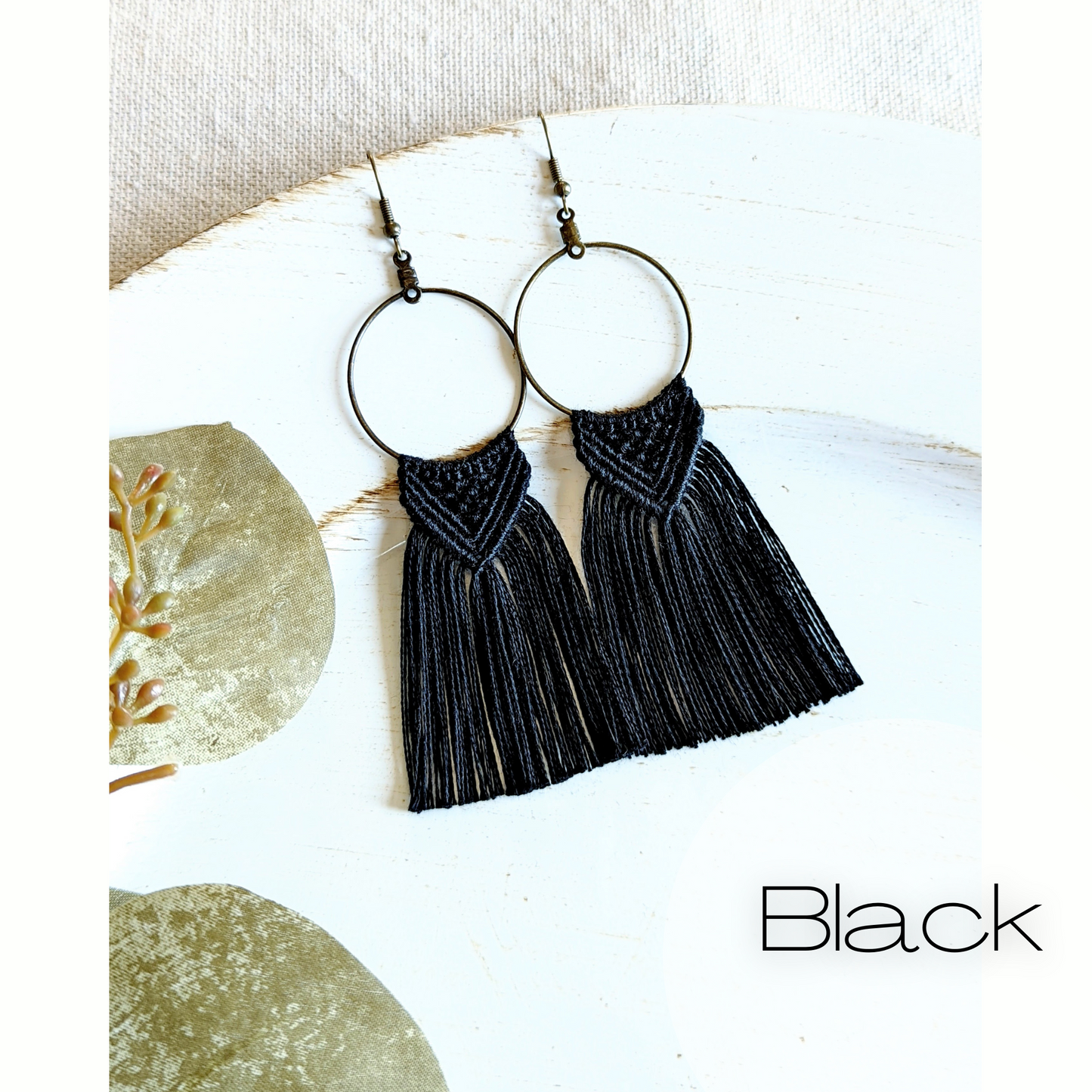 30MM Macrame Earrings